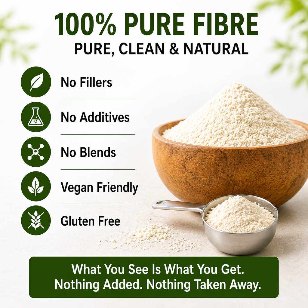 100% Pure Acacia Senegal Fibre – Premium Prebiotic Fibre (500g)