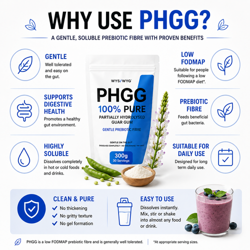 PHGG – 100% Pure Partially Hydrolysed Guar Gum (300g)